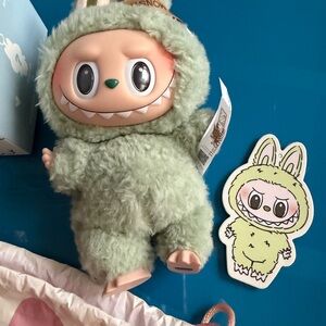 Fuzzy Green Monster Plush Toy